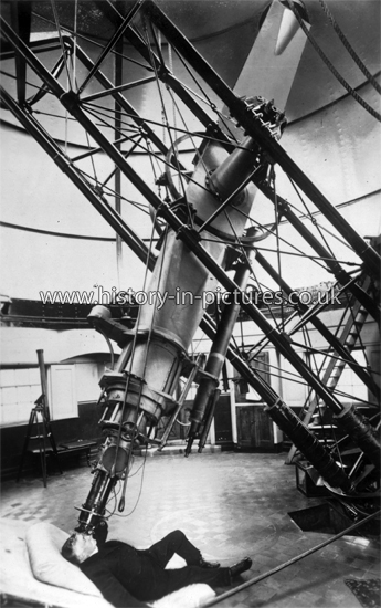 Viewing through the Telescope, Royal Observatory, Greenwich, London. c.1930's